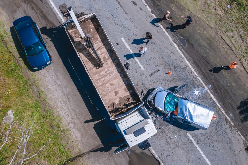 Rear-end truck accident