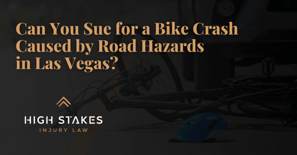 Bike Crash Caused by Road Hazards - High Stakes Injury Law