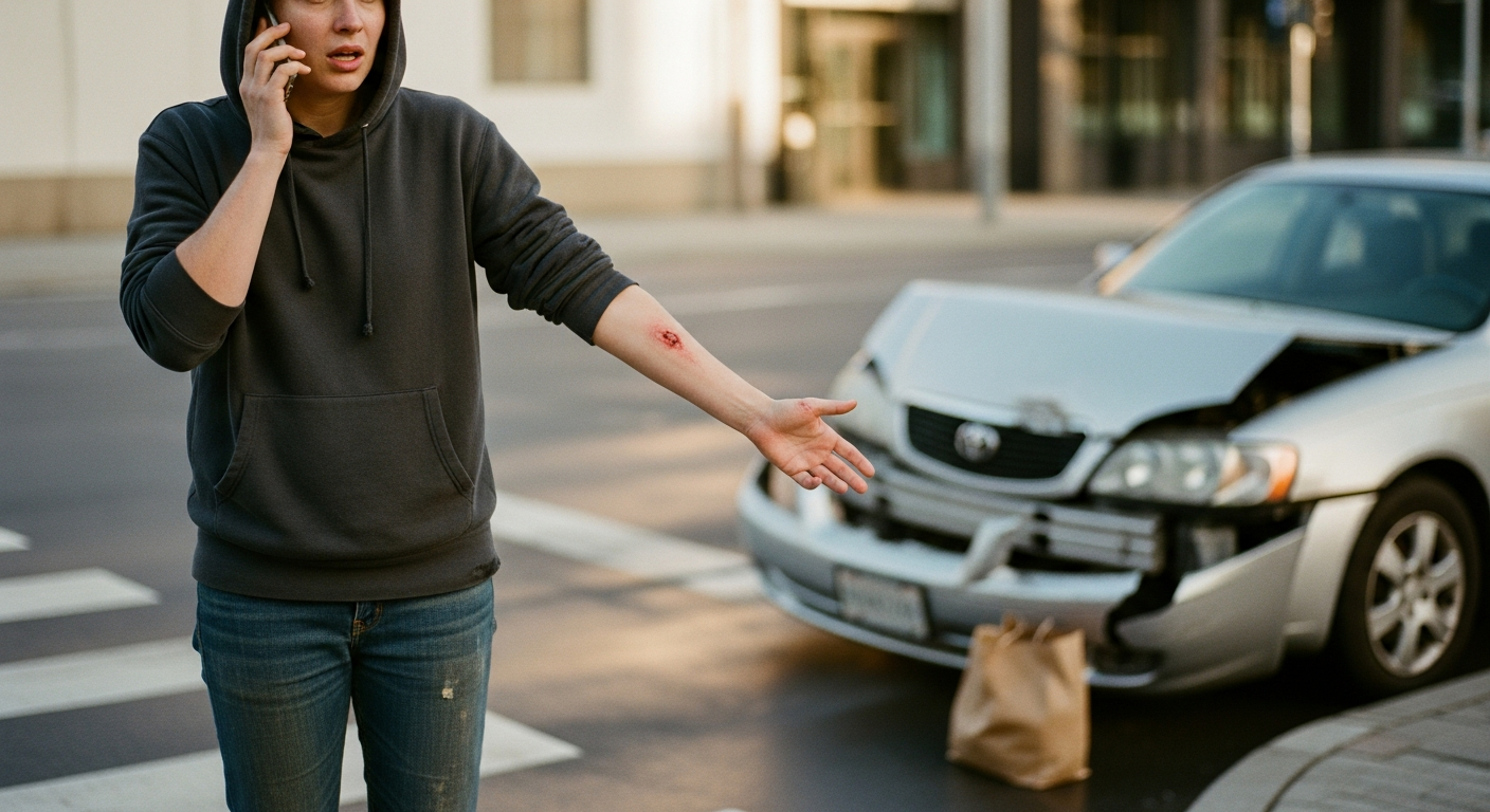 driver negligence in a pedestrian accident